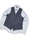 MEN'S BIGI 【ACTIVE TAILOR】ミックスヤーン/ホップサックベスト<セットアップ・スリーピース対応> メンズ ビギ トップス カーディガン ...
