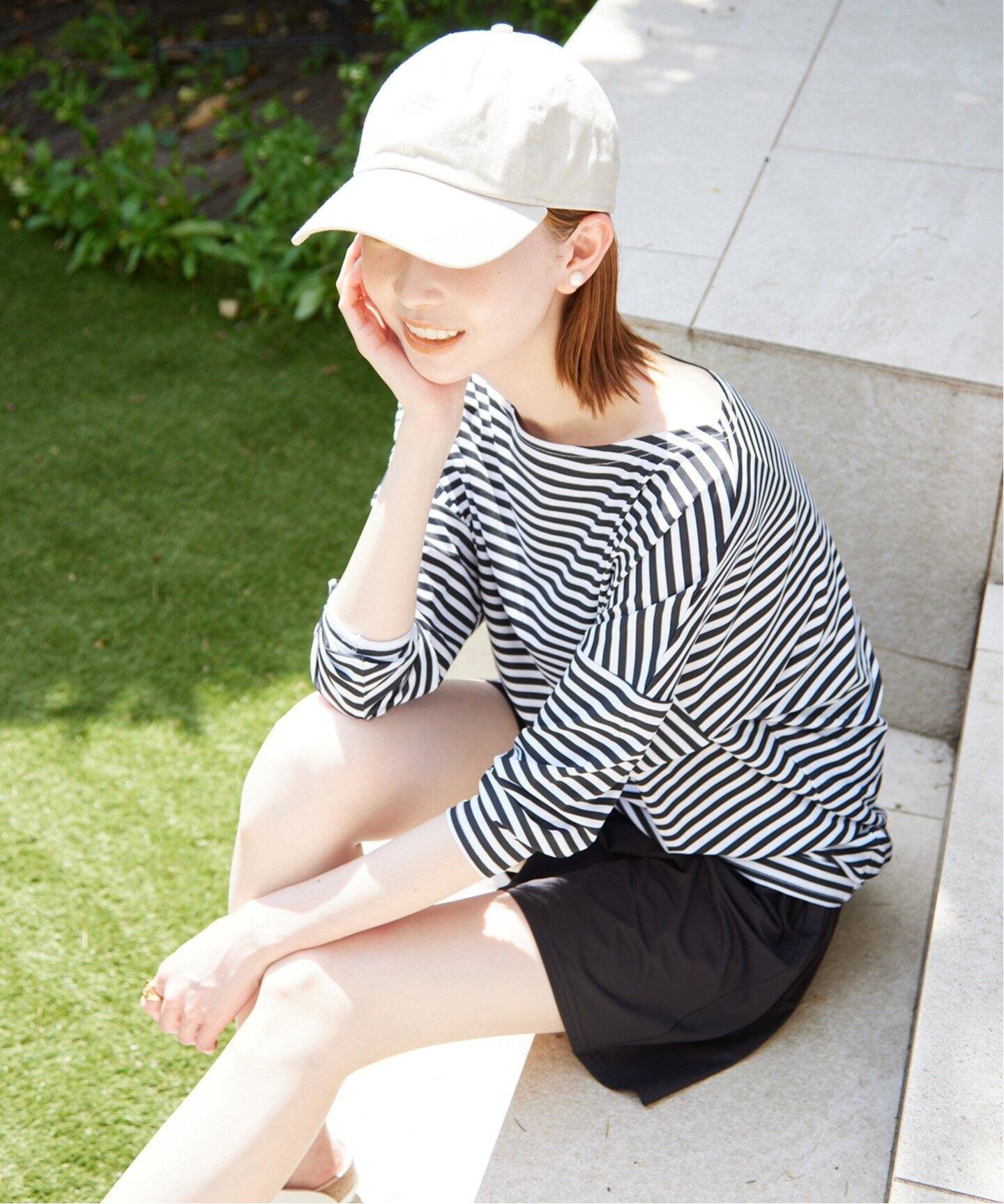 SLOBE IENA 《追加予約》ロングスリーブ ラッシュガード スローブ イエナ トップス カットソー・Tシャツ ブラック【送料無料】のサムネイル