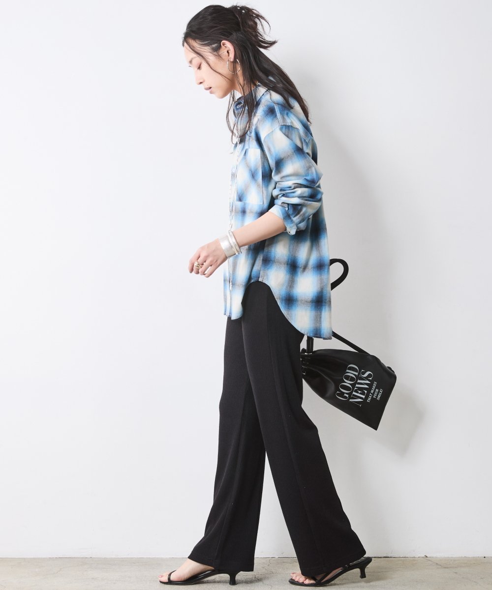 CHIC STYLE スパンテレコスリムパンツ＜大きいサイズ有＞シックスタイル シックスタイル パンツ その他のパンツ グレー【送料無料】
