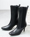 【SALE/20%OFF】LibertyDoll 7.5cmヒール ワンピース オフィスカジュアル ミドルブーツ ☆9103 サンエーフットウェアー シューズ・靴 ブーツ ホワイト ブラック ブラウン【送料無料】