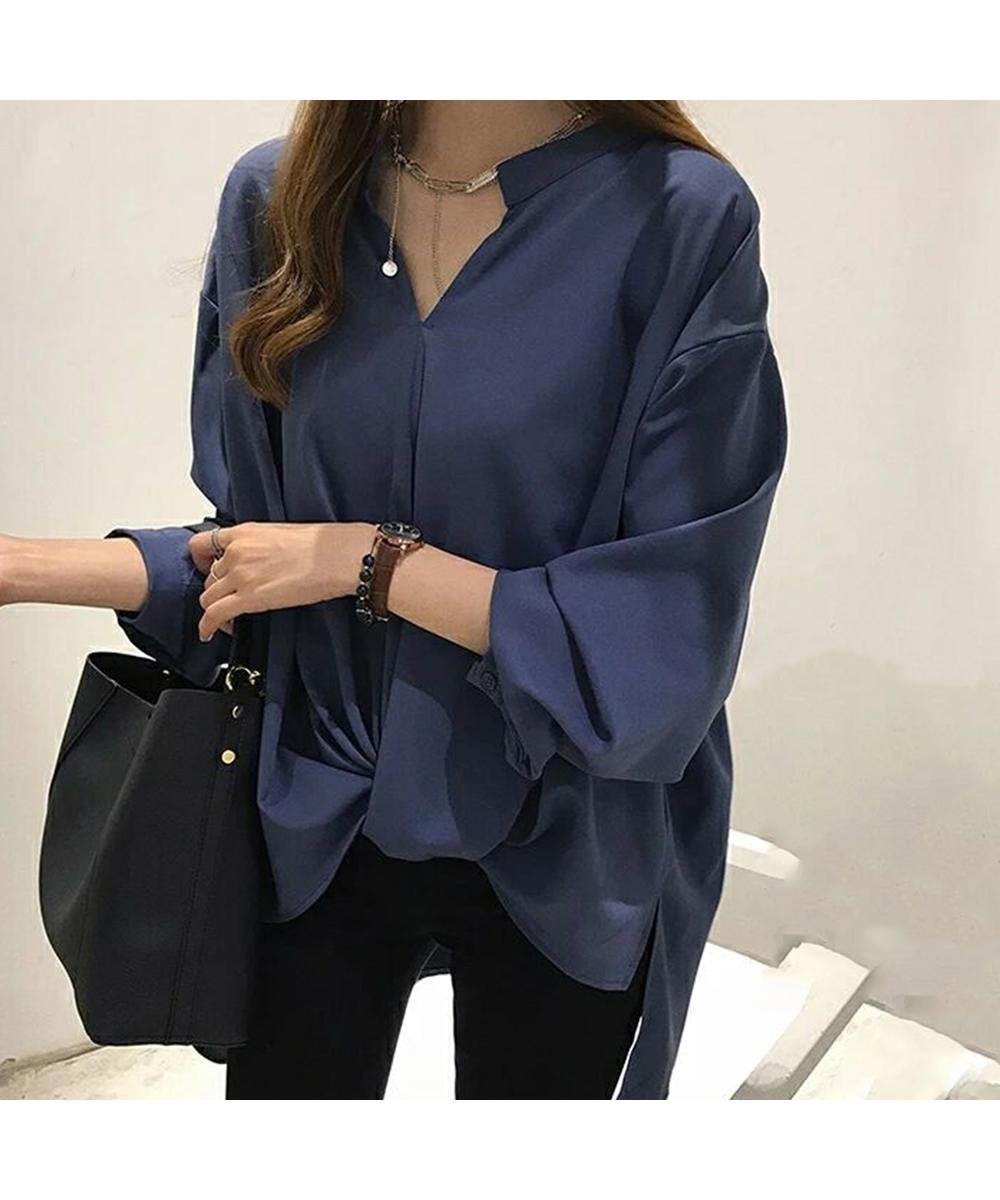 【SALE／30%OFF】miniministore シャツブラウス レディース 大きいサイズ ミニミニストア トップス シャツ・ブラウス グリーン ホワイト ネイビー