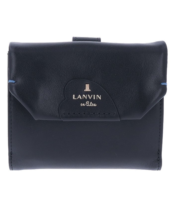 LANVIN en Bleu ルイーズ 二つ折り財布 クイーポ 財布・ポーチ・ケース 財布 ブラック イエロー グリーン パープル【送料無料】