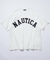 NAUTICA Arch Logo S/S Tee フリークスストア トップス カットソー・Tシャツ ホワイト グレー ブラック グリーン ネイビー【送料無料】