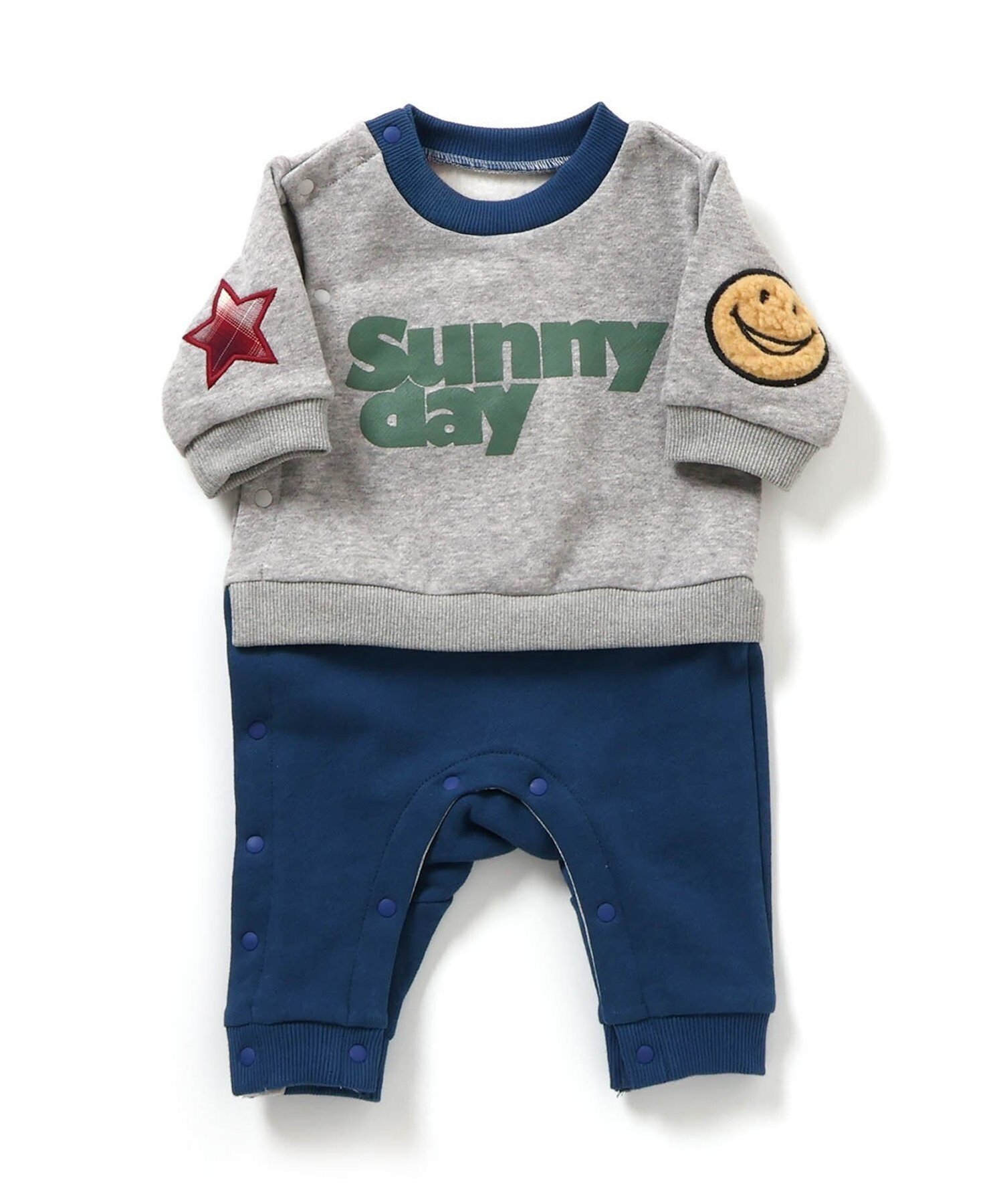 Ampersand 【リンク】バラエティ裏毛起毛カバーオール エフオーオンラインストア マタニティウェア・ベビー用品 ロンパース・カバーオール ピンク ブルー ...