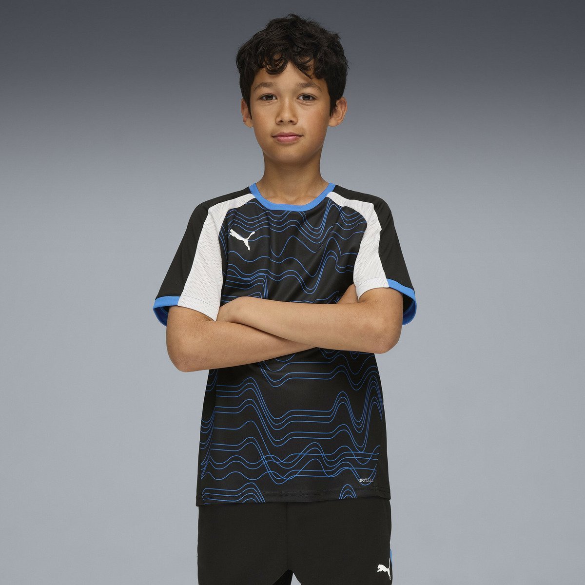 【SALE／30%OFF】PUMA キッズ サッカー INDIVIDUALLIGA グラフィック 半袖 シャツ 120-160cm プーマ ス..