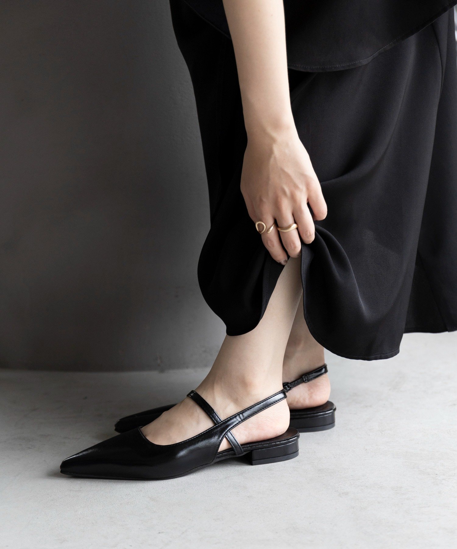 【SALE/51%OFF】SETUP7 SETUP7/ポインテッドトゥストラップミュール SCCH538 セットアップセブン シューズ・靴 ミュール シルバー ...