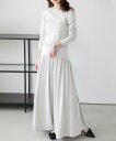 Lajour 【日本製】ワンショルダートップス+スカート セットアップ ラジュール スーツ・フォーマル セットアップスーツ ベージュ ブラック ブラウン グレー...