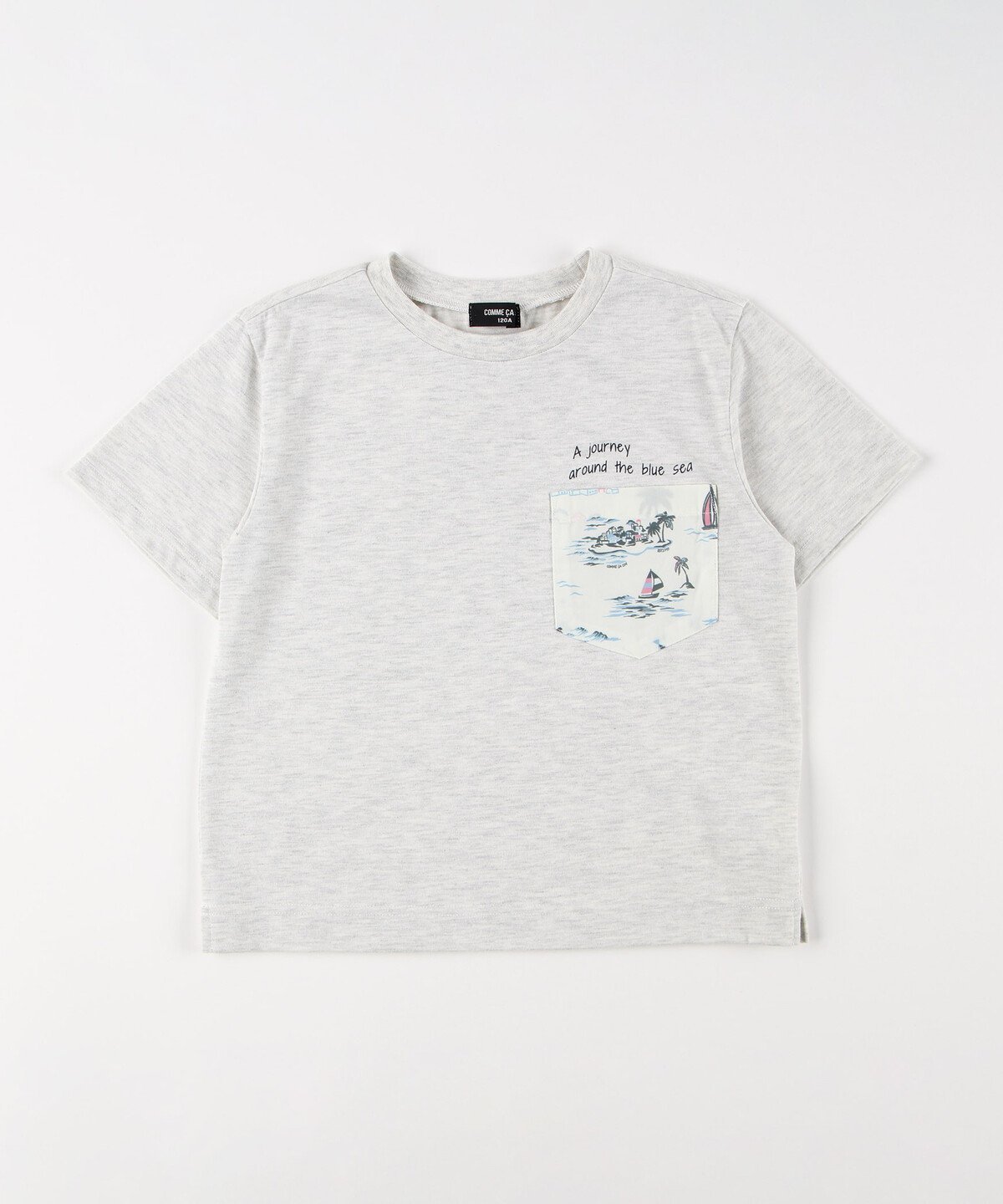 【SALE／46%OFF】COMME CA ISM マリンアロハ柄ポケット 半袖Tシャツ コムサイズム ...