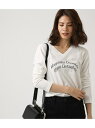 AZUL by moussy 《4月10日まで期間限定価格》Happiness V ネック ロンTEE アズールバイマウジー カットソー