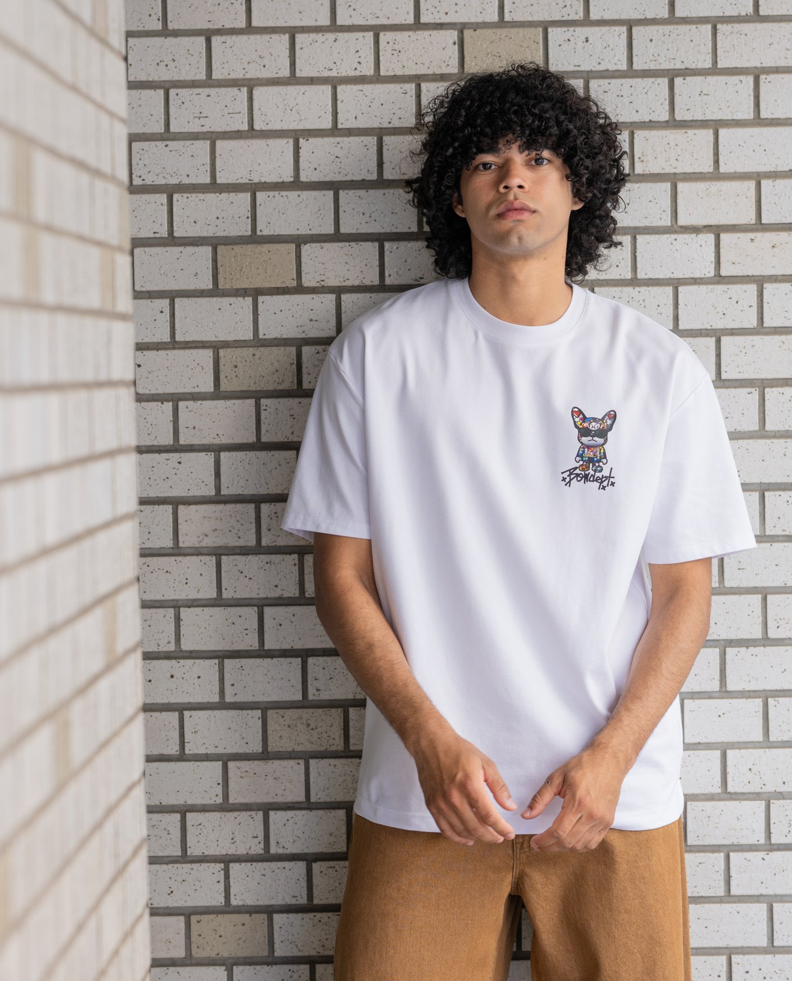 YEVS 【Bow dept】前後PTペイントTシャツ【ユニセックス】 イーブス トップス カットソー・Tシャツ ホワイト