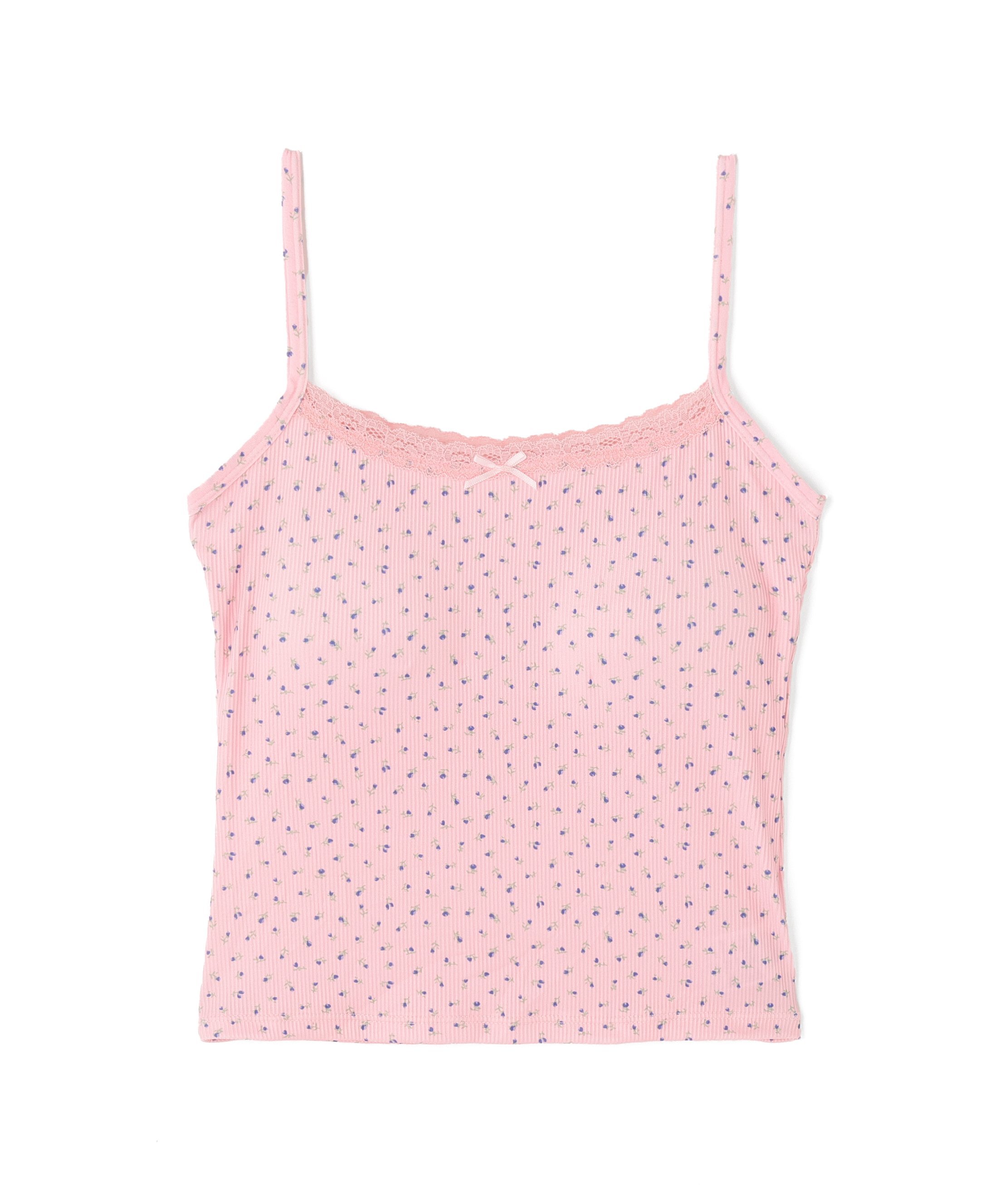 LHP Torenia/トレニア/Frill Camisole エルエイチピー トップス ノースリーブ・タンクトップ ブラック ホワイト ブルー ピンク
