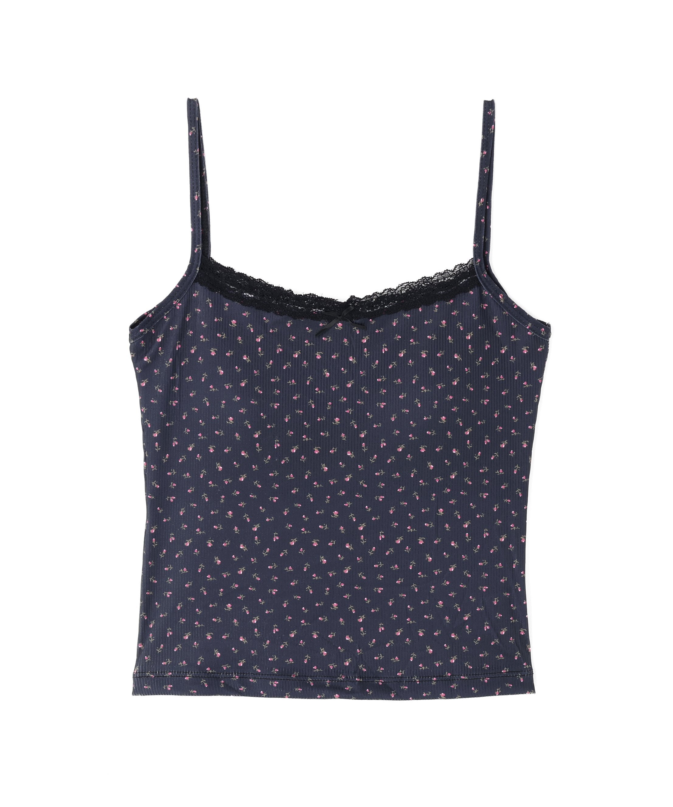 LHP Torenia/トレニア/Frill Camisole エルエイチピー トップス ノースリーブ・タンクトップ ブラック ホワイト ブルー ピンク【送料無料】