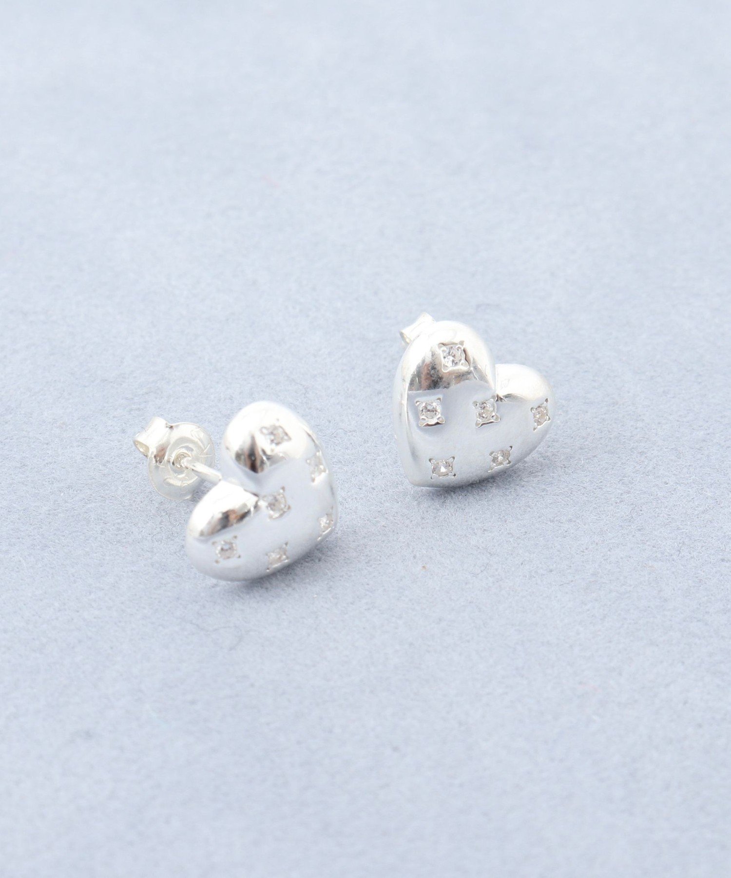 【grace grace/グラスグラス】SV925キラハートピアス ノーリーズ アクセサリー・腕時計 ピアス シルバー