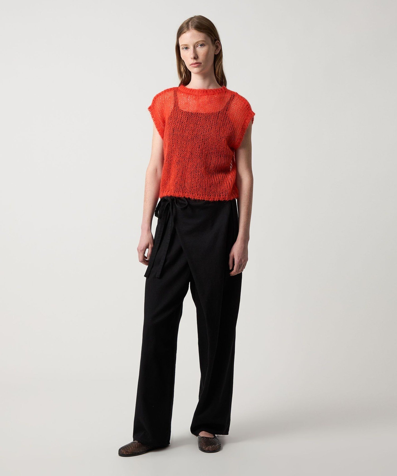 【SALE／50%OFF】Steven Alan ＜Steven Alan＞モヘヤ ミックス ニット ベスト ユナイテッドアローズ アウトレット トップス ベスト・ジレ イエロー レッド【送料無料】 stylife-15717524 Rakuten Fashion サンプル画像3