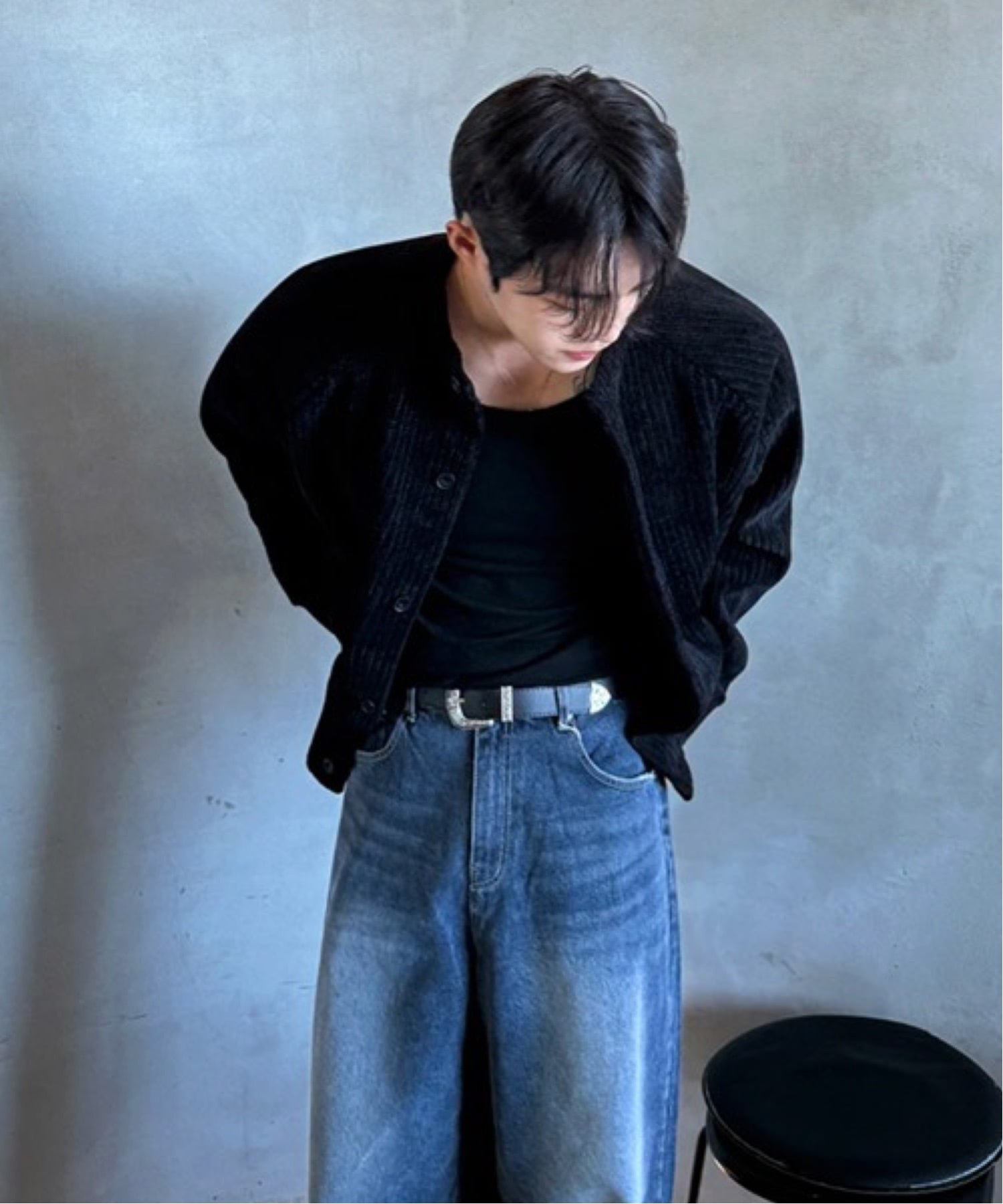 NOWLE NOWLE/(M)【NOWLE】ヴィンテージライク ルーズフィットデニム / 90s バギーシルエット パンツ チェルカ パンツ ジーンズ・デニムパンツ ブルー