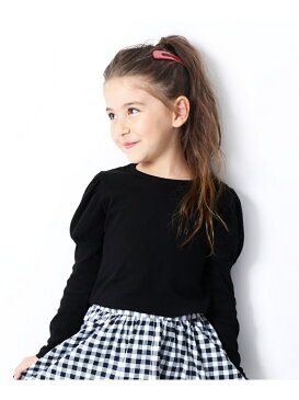 【SALE/40%OFF】devirock 子供服 キッズ ガールズデザイン 長袖 Tシャツ バックリボン セーラー 丸襟 スカラップ ベビー トップスデビロック 子供服 キッズ デビロック カットソー Tシャツ グレー ブラウン ブラック ベージュ
