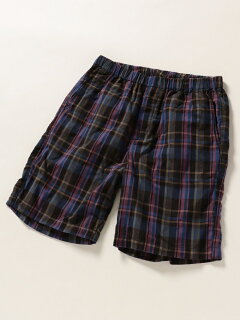 Cotton Linen Shorts 713-37-0009: Purple Cotton Linen Shorts 713-37-0009: Purple