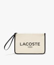 【SALE/30%OFF】LACOSTE ヘリテージキャンバス クラッチバッグ ラコステ バッグ クラッチバッグ ブラック【送料無料】
