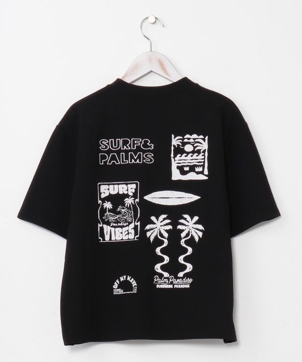 Kahiko 【カヒコ】レイキーTシャツ【SURF&Palms】 アミナコレクション トップス カットソー・Tシャツ ベージュ ホワイト ブラック