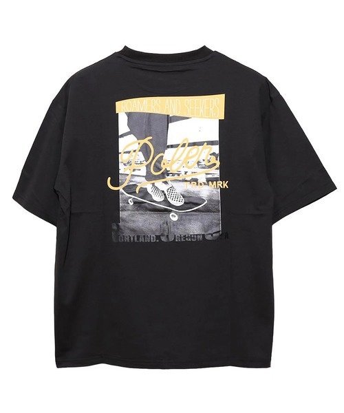 SELECT BRANDS POLeR/ポーラー PHOTO QUICK DRY SS TEE(MENS) ジャックローズ トップス カットソー・Tシャツ ホワイト ブラック
