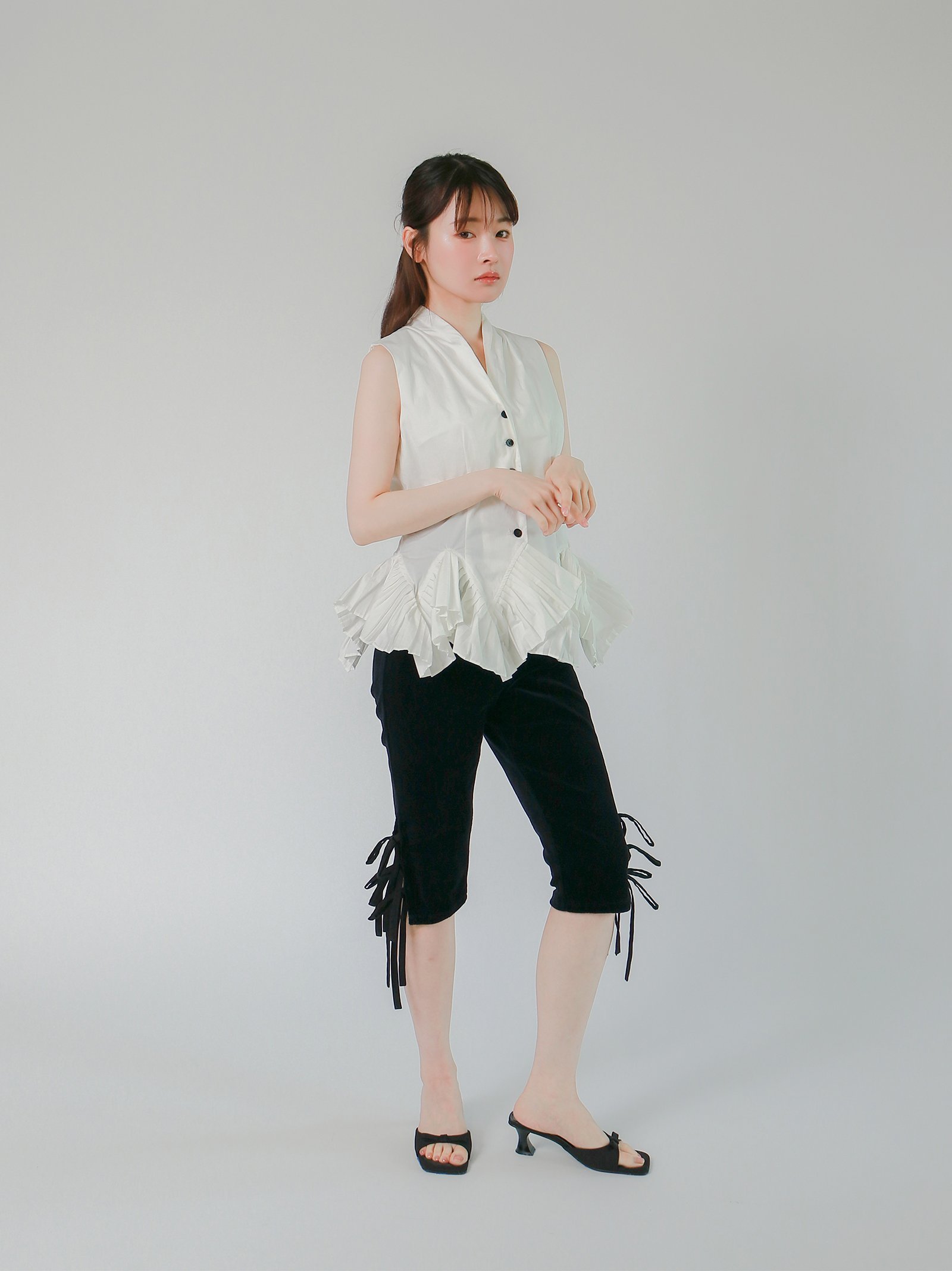 mic by Olu. 【mic】ペタルシャツトップス オルドット トップス シャツ・ブラウス ホワイト ピンク
