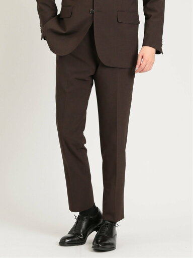 【SALE/11%OFF】m.f.editorial ウールライク ストレッチ スリムフィット ノータックパンツ(セットアップ可能) タカキュー スーツ・フォーマル スーツパンツ ブラウン【送料無料】 【SALE/11%OFF】m.f.editorial ウールライク ストレッチ スリムフィット ノータックパンツ(セットアップ可能) タカキュー スーツ・フォーマル スーツパンツ ブラウン【送料無料】