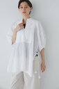 【SALE/60%OFF】human woman ◆フロントピンタックロングブラウス ヒューマン ウーマン トップス シャツ・ブラウス ブラウン ホワイト【送料無料】