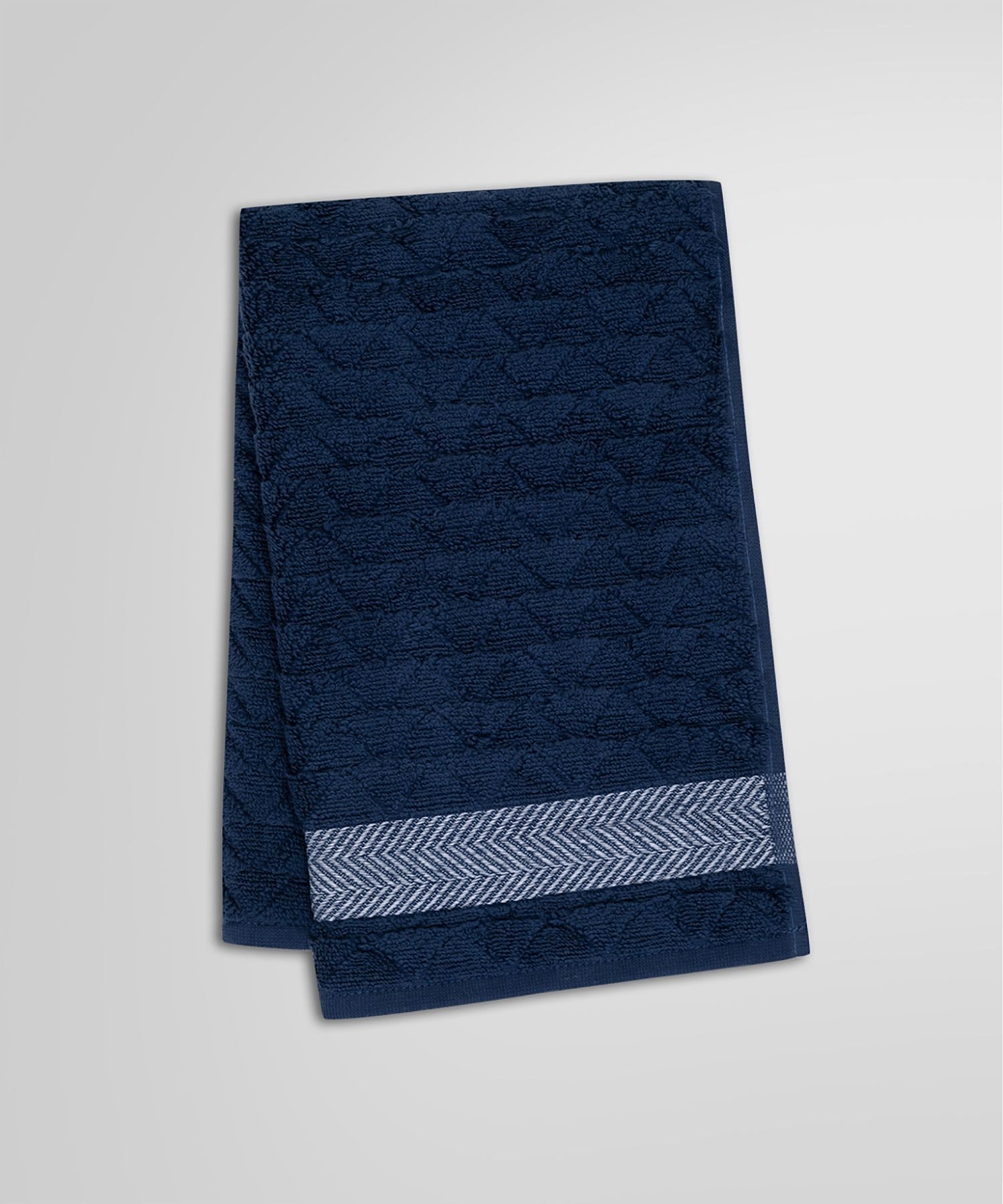 BROOKS BROTHERS トルココットン ヘリンボーン フェイスタオル ブルックス ブラザーズ ファッション雑貨 ハンカチ・ハンドタオル ホワイト グレー ネイビー