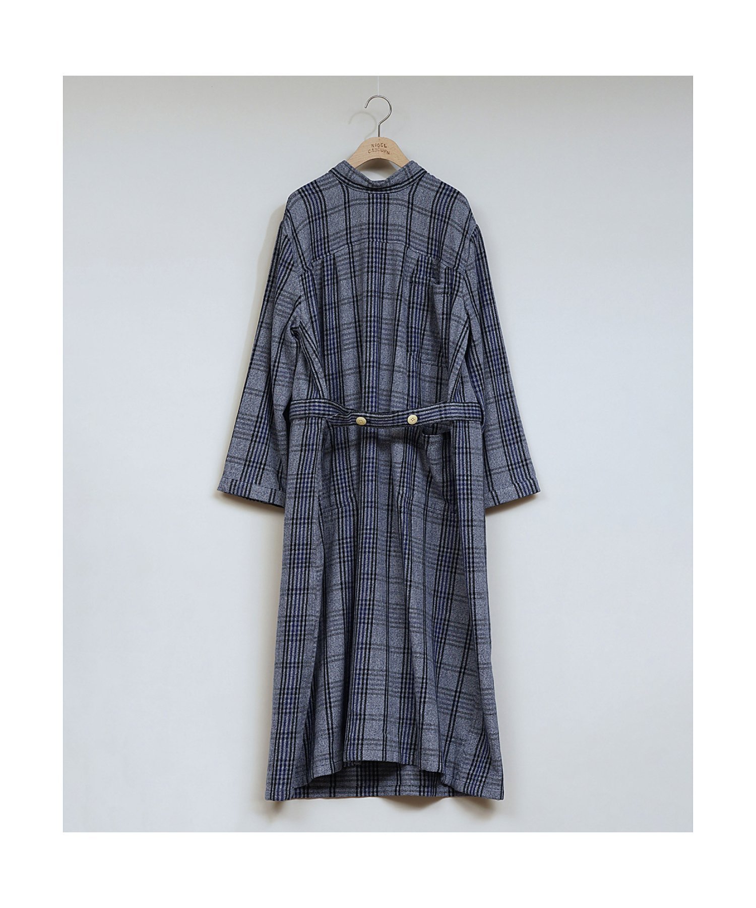 【SALE／40%OFF】Nigel Cabourn WOMAN / ナイジェル・ケーボン × オリジナルマドラス・トレーディングカン ナイジェル・ケーボン ワンピース・ドレス その他のワンピース・ドレス グリーン ブルー【送料無料】