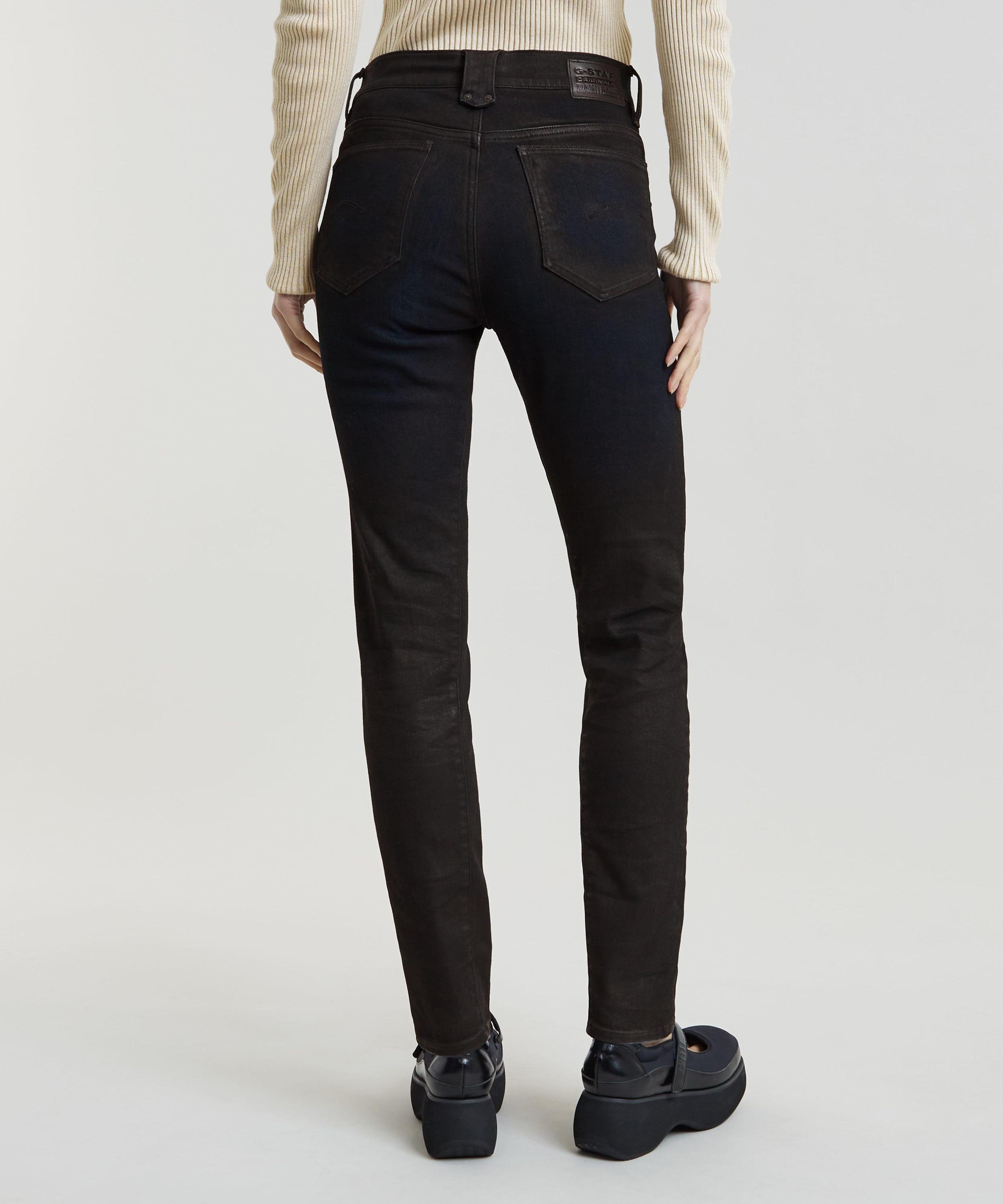 【公式ショップ】ACE 2.0 BIKER SLIM STRAIGHT JEANS/バイカーデザインスリムストレートジーンズ ジースターロゥ パンツ ジーンズ・デニムパンツ ブラック