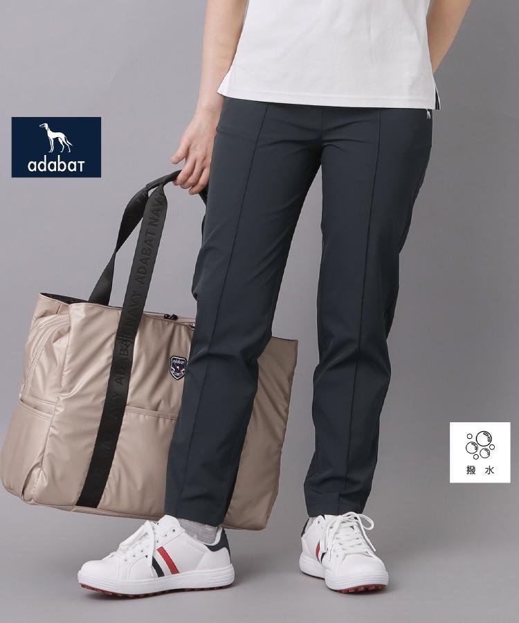 【ADABAT NAVY】撥水/フルダルピンタックパンツ アダバット パンツ その他のパンツ ネイビー ホワイト