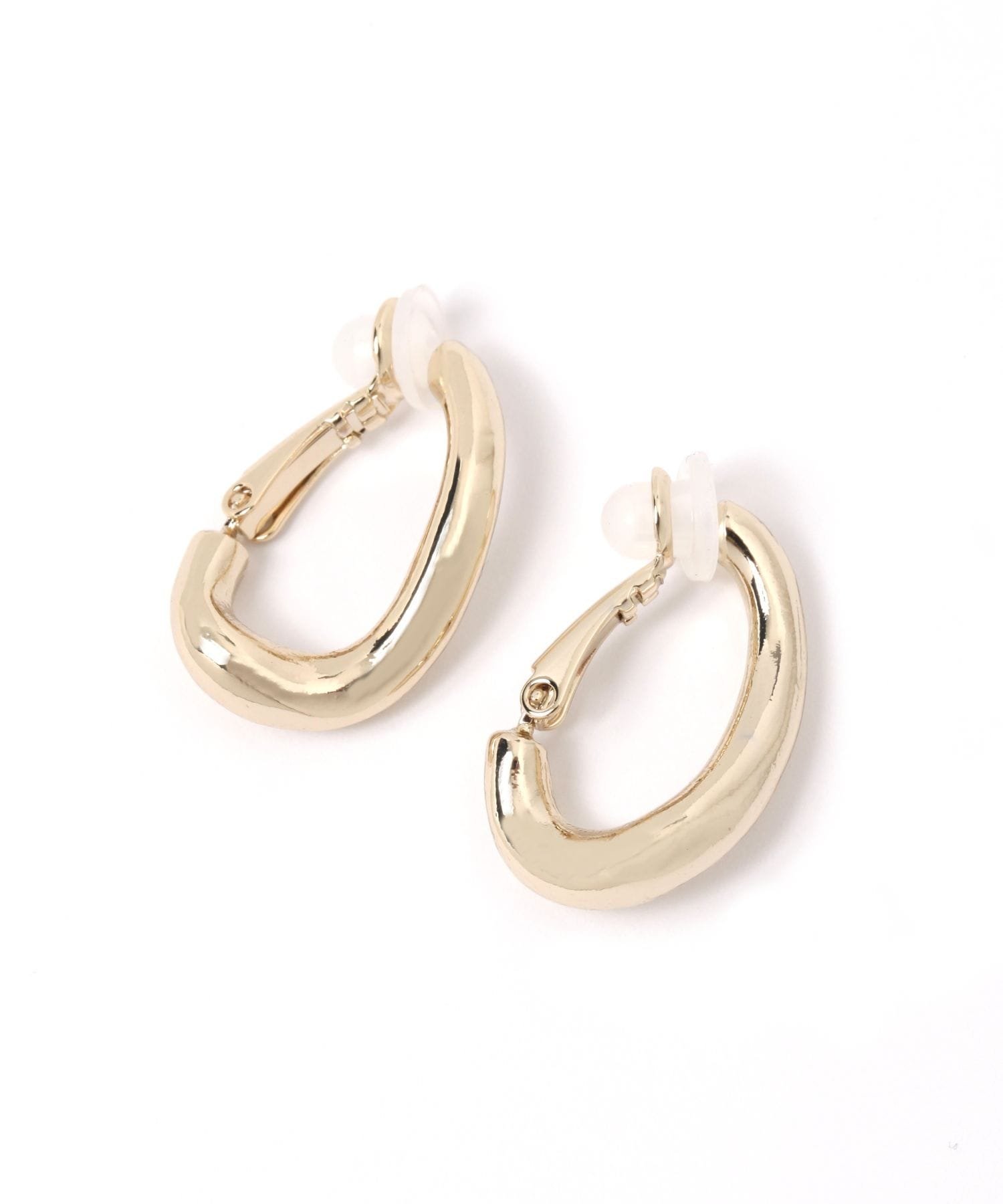 LAKOLE メタルねじれイヤリング2 ラコレ アクセサリー・腕時計 イヤリング・イヤーカフ シルバー ゴールド