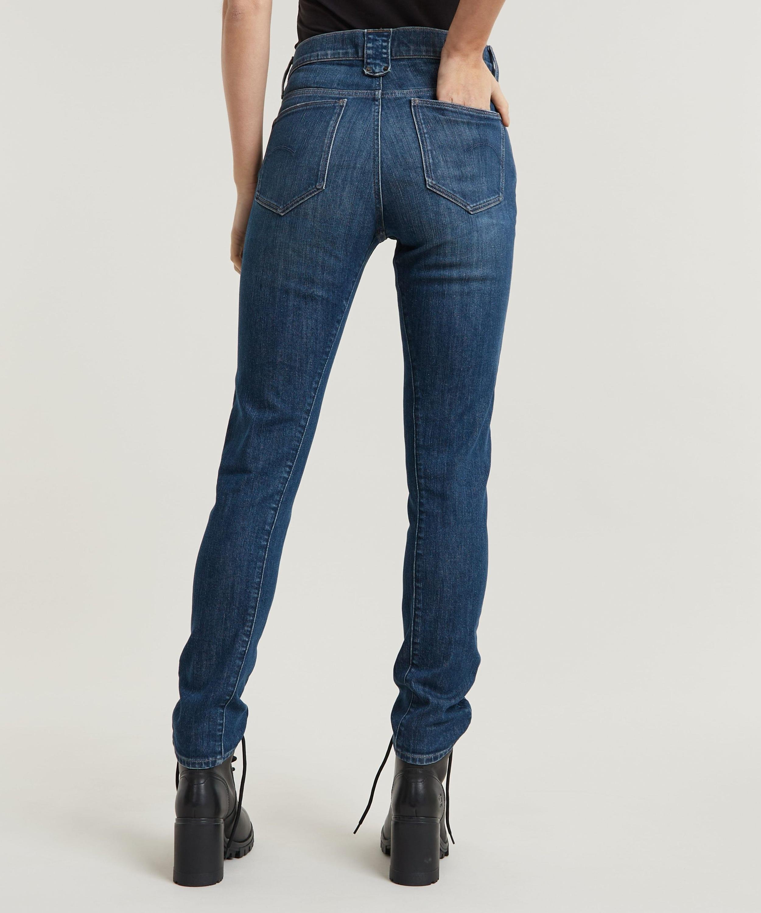 【公式ショップ】ACE 2.0 BIKER SLIM STRAIGHT JEANS/バイカーデザインデニムパンツ/スリムストレートジーンズ ジースターロゥ パンツ ジーンズ・デニムパンツ ブルー