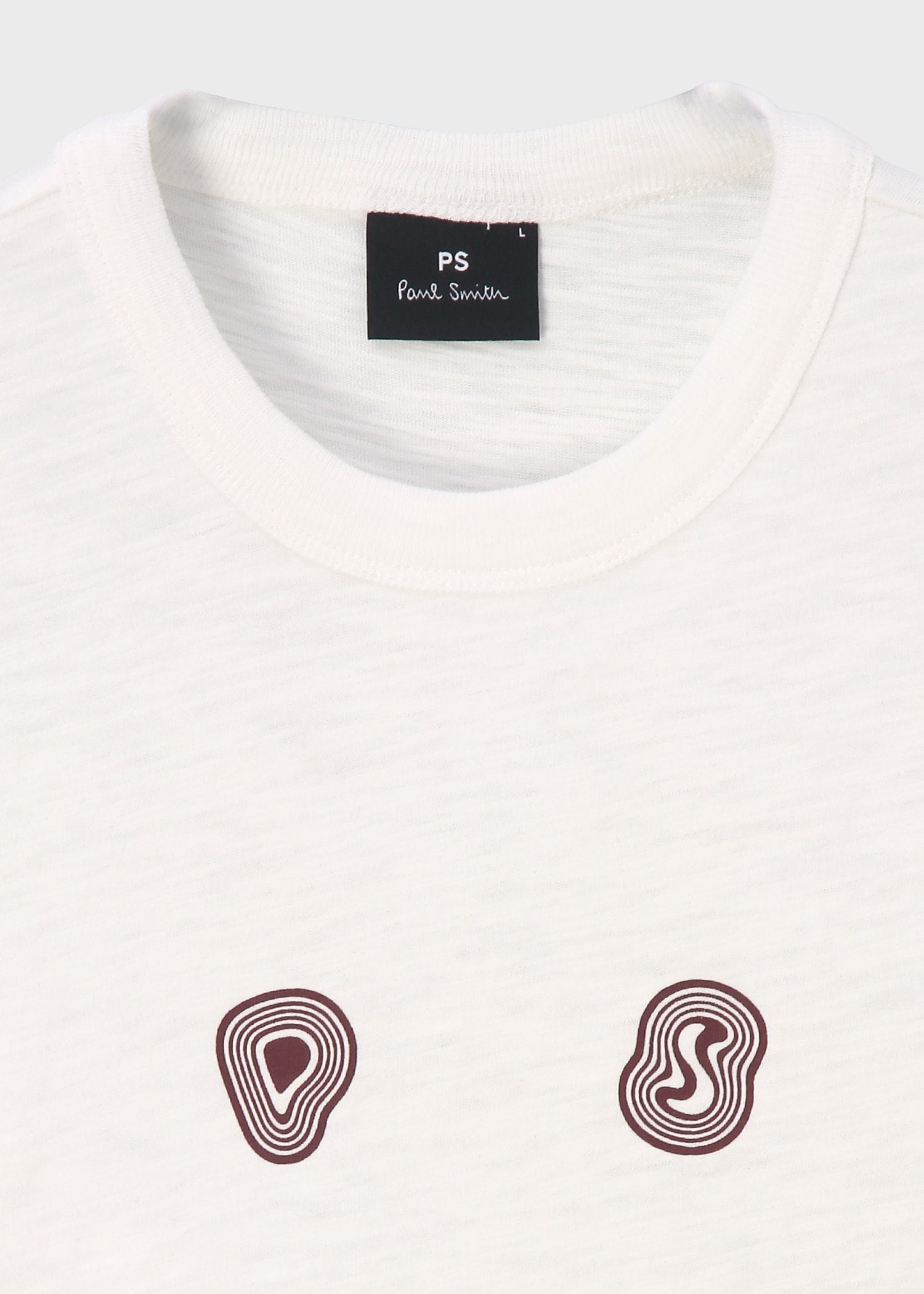PS Paul Smith "Happy" グラフィック 半袖カットソー ポール・スミス トップス カットソー・Tシャツ ブラック ホワイト【送料無料】