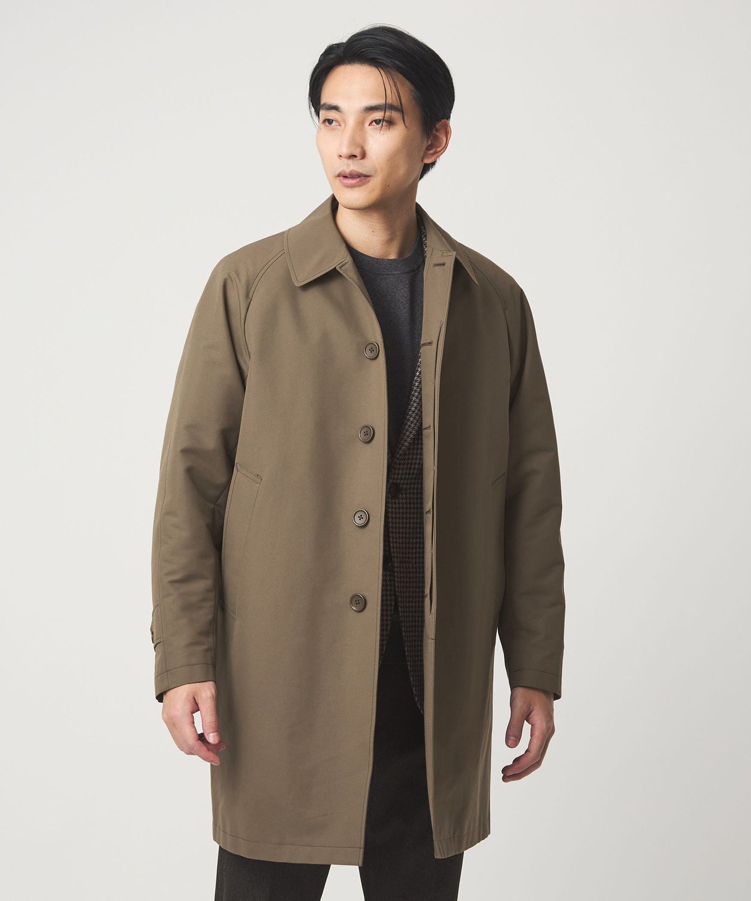 UNITED ARROWS green label relaxing A+ Pミノテック 2WAY ステンカラーコート -撥水・防風・保温・吸..