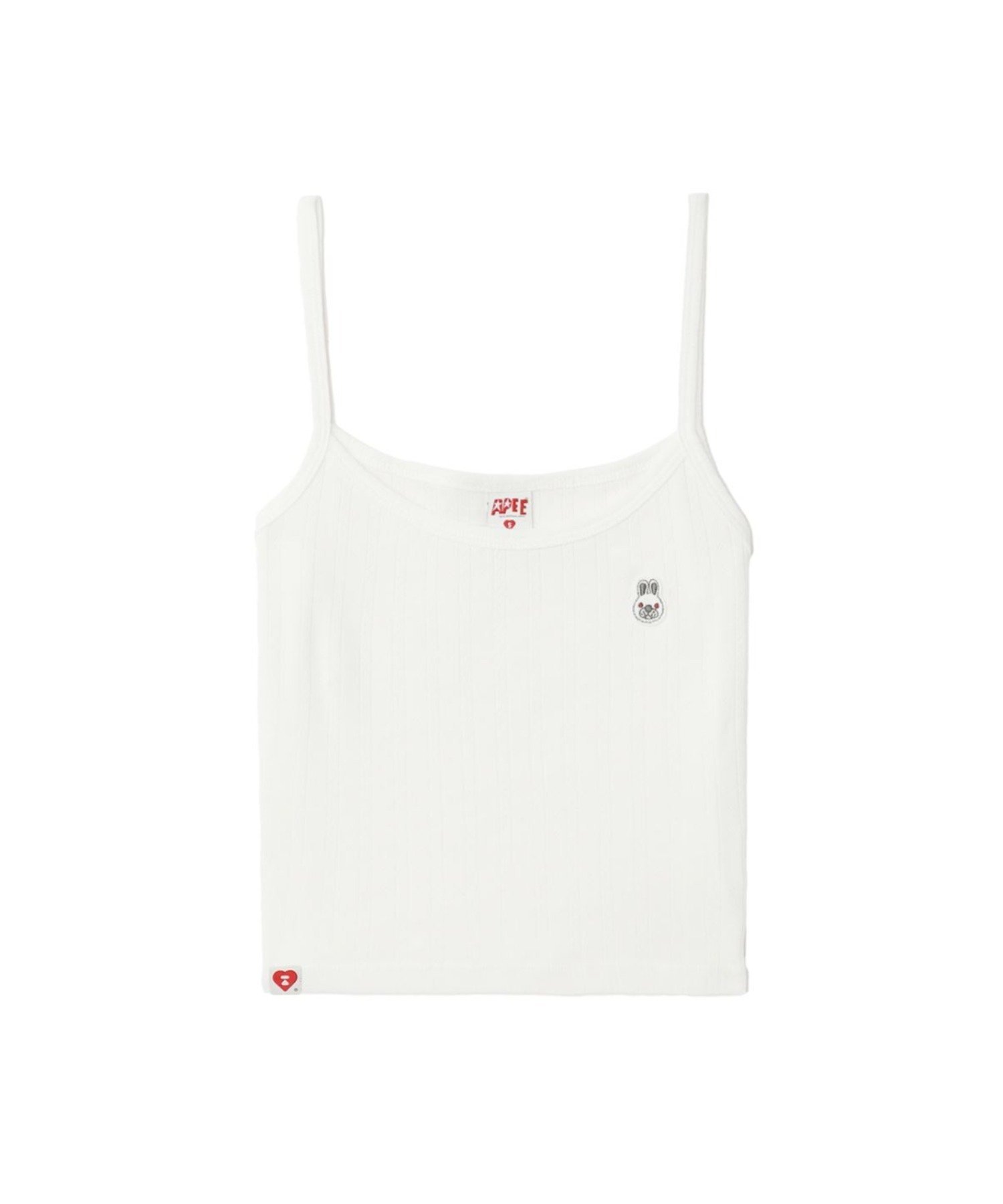 BABY DOPPY BADGE POINTELLE CAMISOLE ア ベイシング エイプ トップス ノースリーブ・タンクトップ ホワイト ブラック