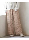 【SALE/81%OFF】MAJESTIC LEGON アソート柄ゆるパンツ マジェスティックレゴン パンツ/ジーンズ パンツその他 ベージュ ブラウン ブラック