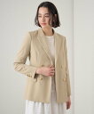 【SALE/40%OFF】ANAYI オックスストレッチダブルジャケット アナイ ジャケット・アウター テーラードジャケット・ブレザー ネイビー ベージュ【送料...