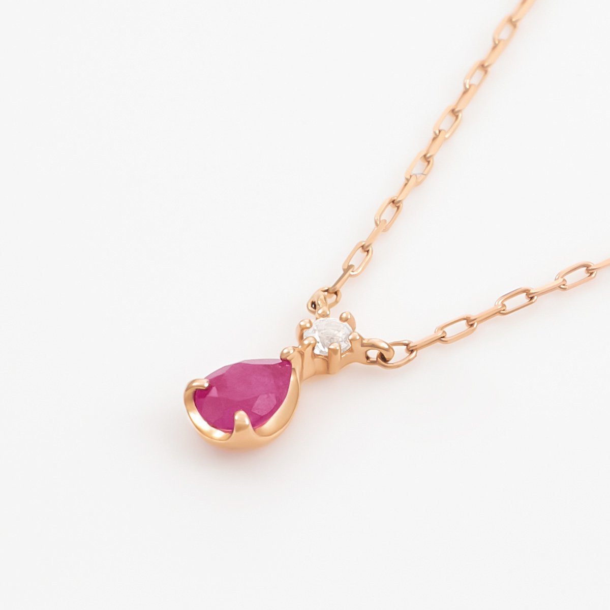 4℃ 【7月誕生石】K10ピンクゴールド ネックレス ヨンドシー アクセサリー・腕時計 ネックレス ゴールド【送料無料】