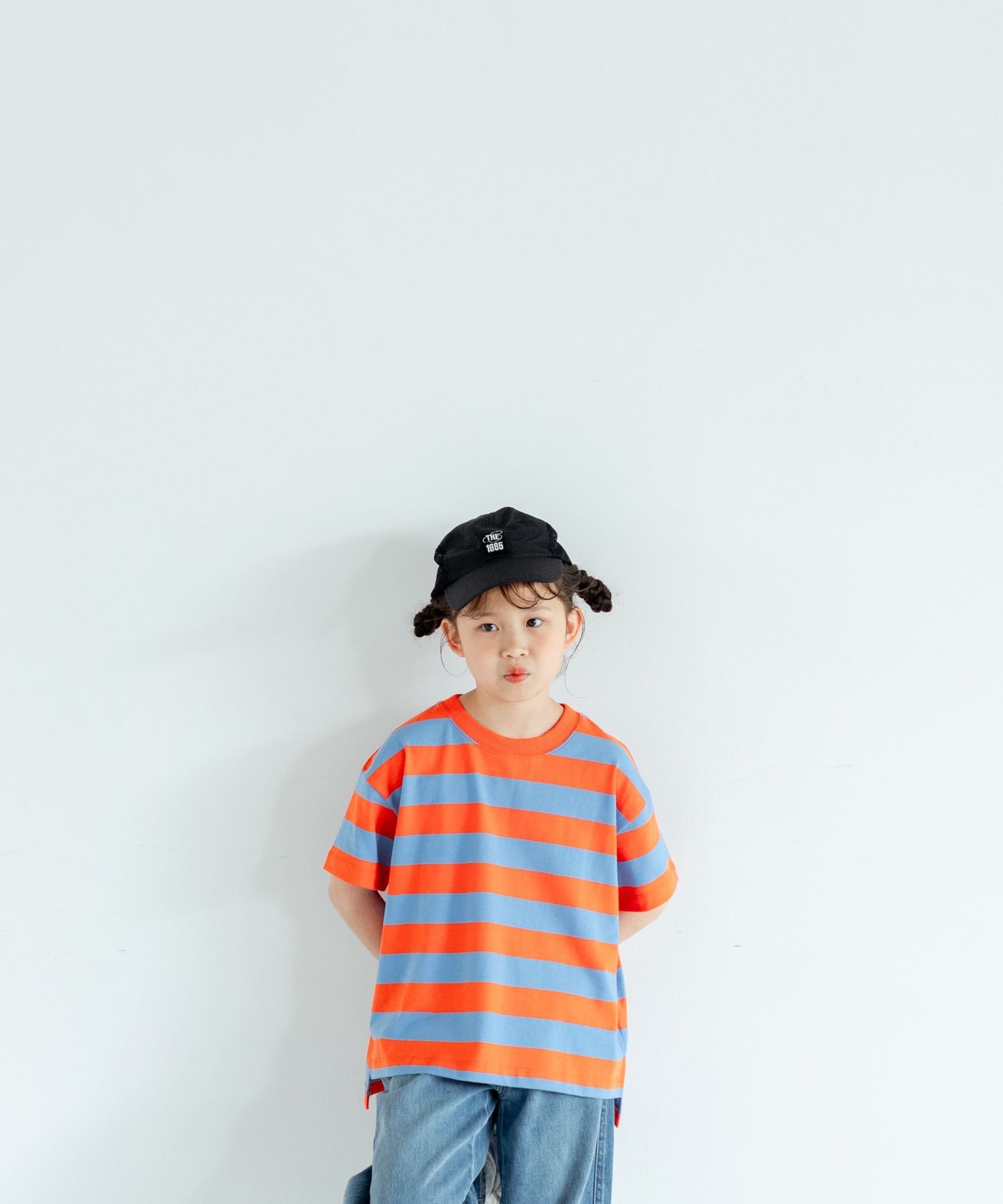 【SALE／46%OFF】LOWRYS FARM フトボーダーBIGT ローリーズファーム トップス カットソー・Tシャツ グリーン ブルー ホワイトのサムネイル