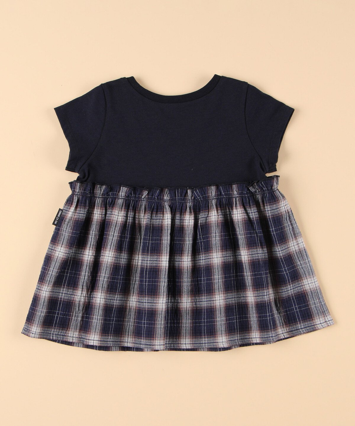 【SALE／20%OFF】COMME CA ISM くしゅっとチェック チュニックTシャツ(ベビーサイズ) コムサイズム マタニティウェア・ベビー用品 その他のベビーグッズ ネイビー 3