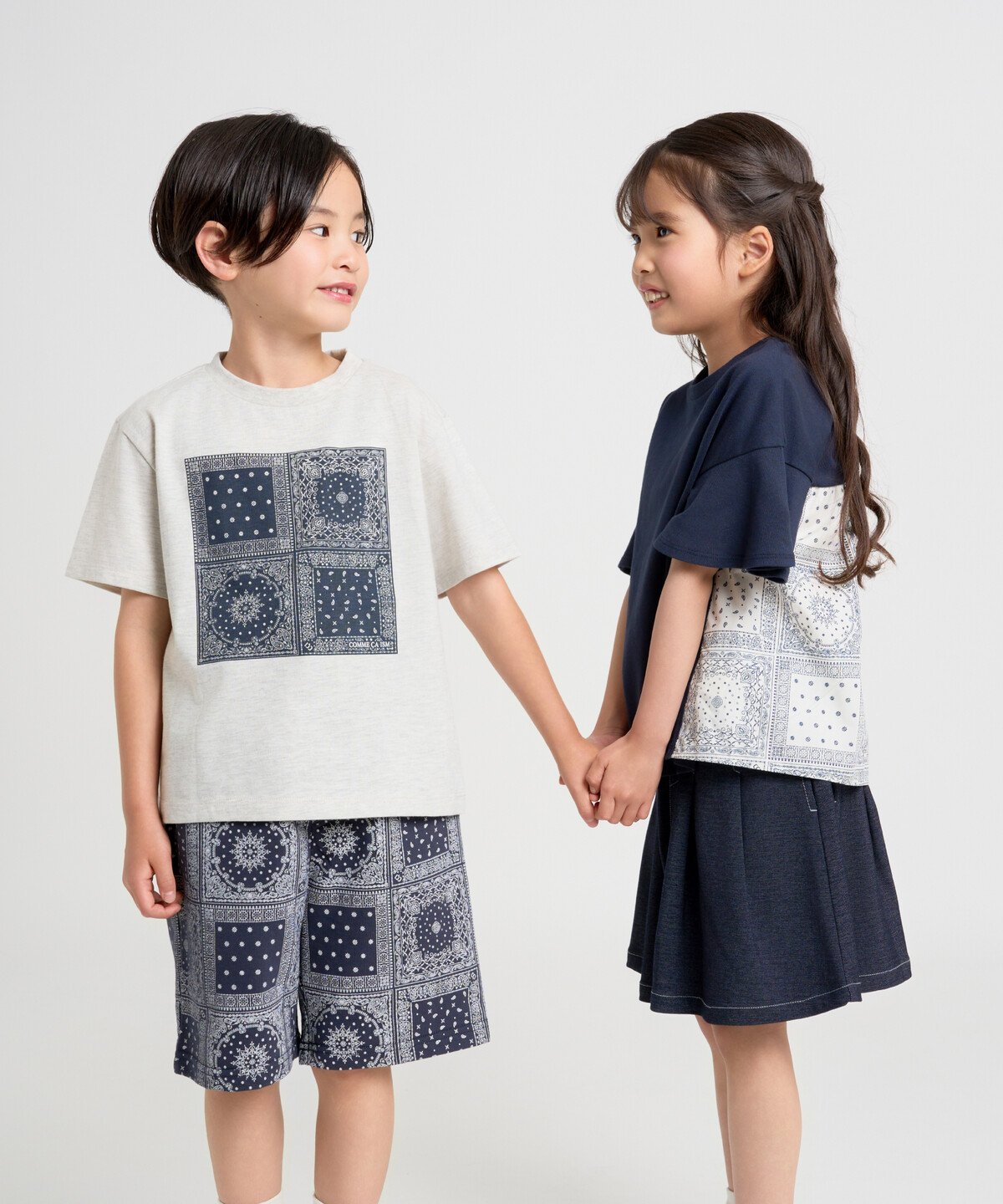 【SALE／40%OFF】COMME CA ISM バンダナプリント Tシャツ コムサイズム トップス ...