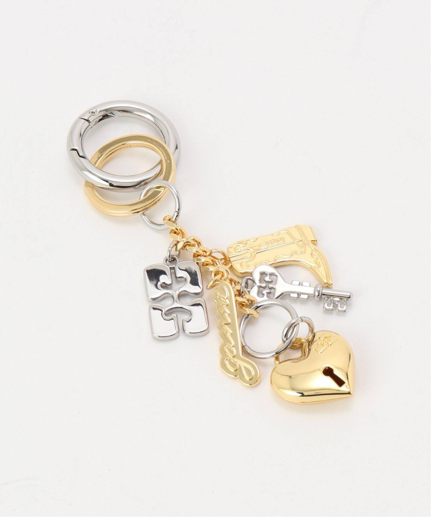 U by SPICK&SPAN GANNI / ガニーGanni Bou Charms Keyring Silver an ユーバイスピックアンドスパン 財布・ポーチ・ケース その他の財布・ポーチ・ケース シルバー【送料無料】