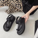 【SALE/41%OFF】maison de LATIR 大人カジュアルトレンド厚底サンダル メゾンドラティール シューズ・靴 サンダル ブラック カーキグリー...