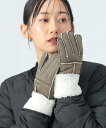BEAMS HEART WOMEN フェイク ムートン グローブ ビームス ハート ファッション雑貨 手袋 グリーン ホワイト ピンク ベージュ【送料無料】