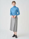 JOHN SMEDLEY ウォッシャブルウール サイドプリーツスカート|FS107 ジョンスメドレー スカート その他のスカート グレー【送料無料】