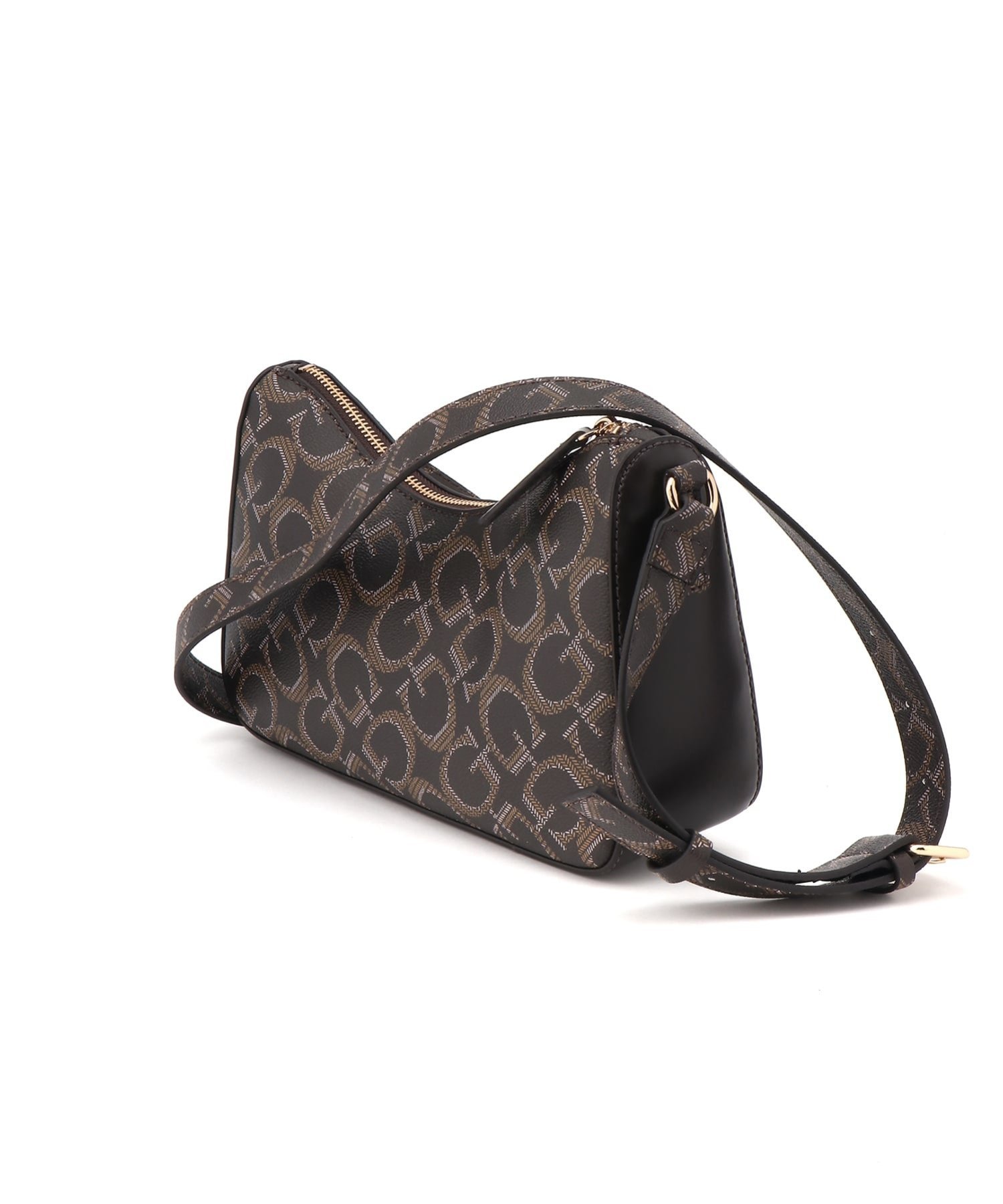 GUESS/(W)ELLIOT Mini Crossbody ショルダーバッグ ゲス バッグ ショルダーバッグ ブラウン