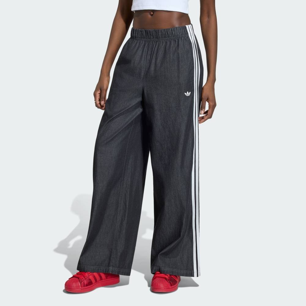adidas 【公式】アディダス adidas 返品可 アディダス オリジナルス サマーグロー デニム ワイド レッグ パンツ アディダス パンツ その他のパンツ ブラック【送料無料】