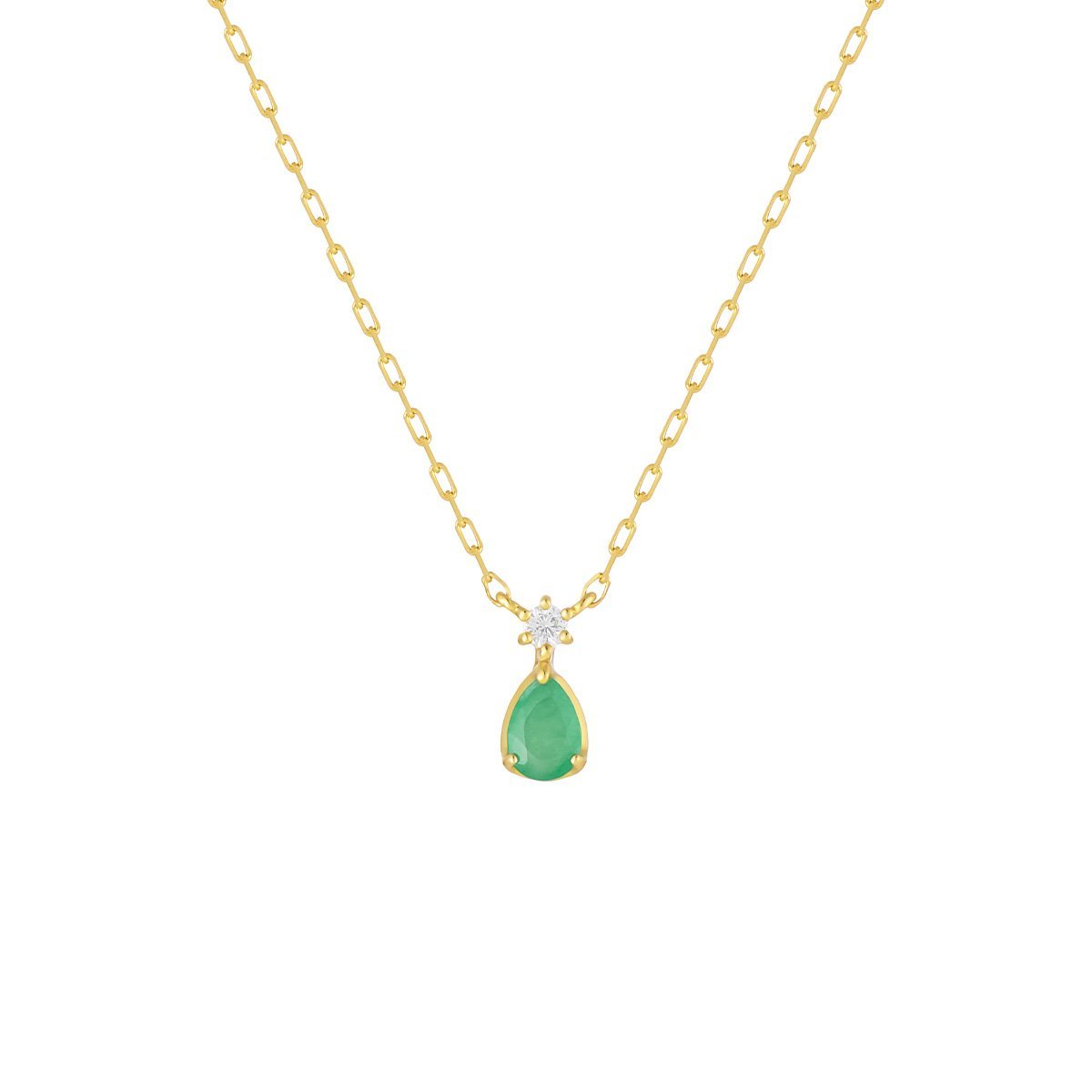 4℃ 【5月誕生石】K10イエローゴールド ネックレス ヨンドシー アクセサリー・腕時計 ネックレス イエロー【送料無料】