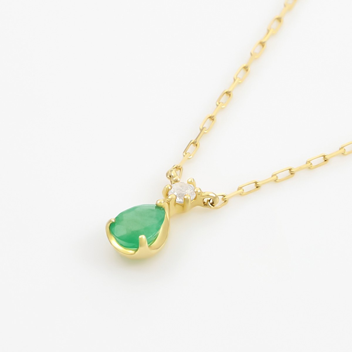 4℃ 【5月誕生石】K10イエローゴールド ネックレス ヨンドシー アクセサリー・腕時計 ネックレス イエロー【送料無料】